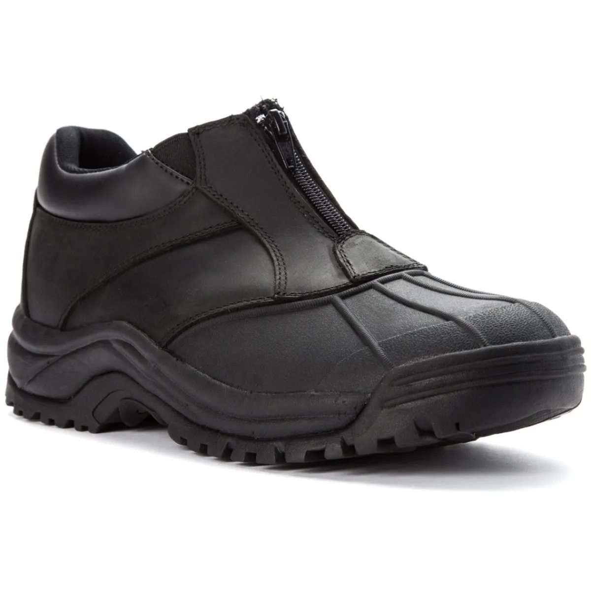 Zipper Shoes|Rubber And Insulated Boots*XLfeet Inc. Propet Blizzard Ankle Zip - Black