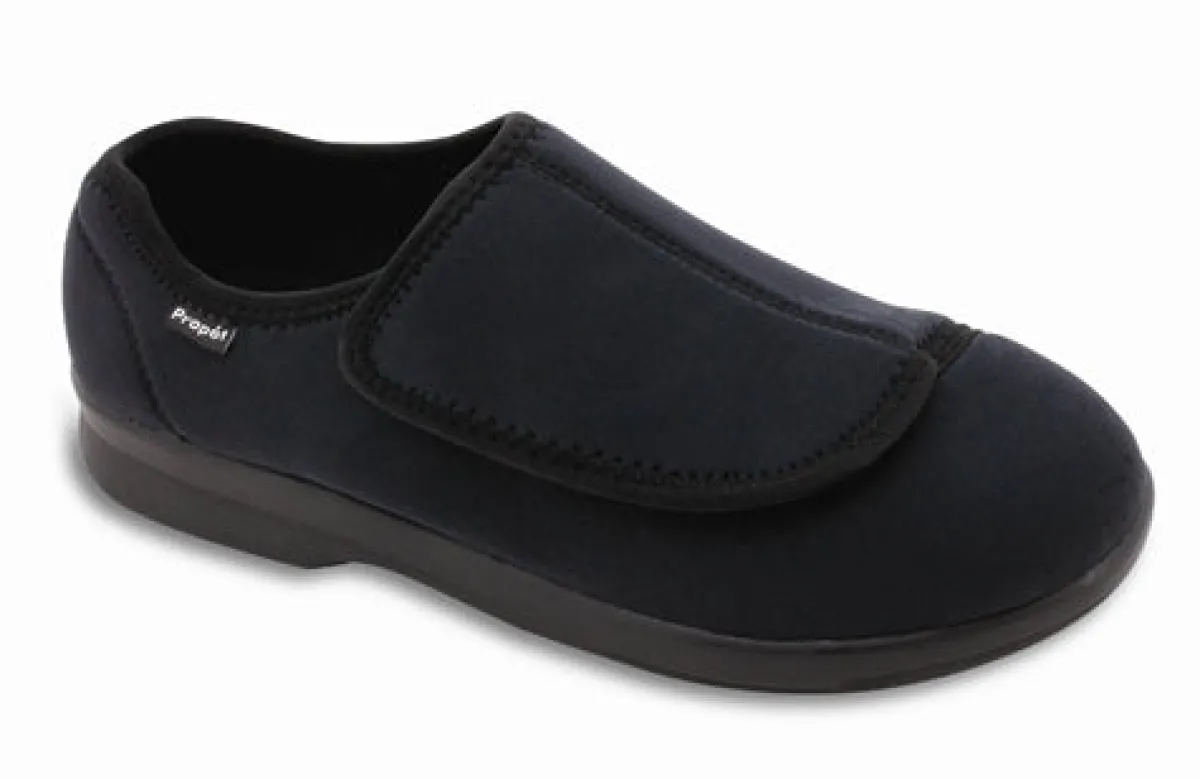 Slippers*XLfeet Inc. Propet Cush'N Foot Black Slipper