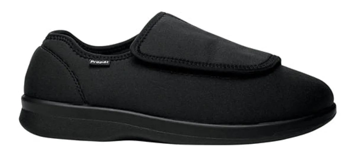 Slippers*XLfeet Inc. Propet Cush'N Foot Black Slipper