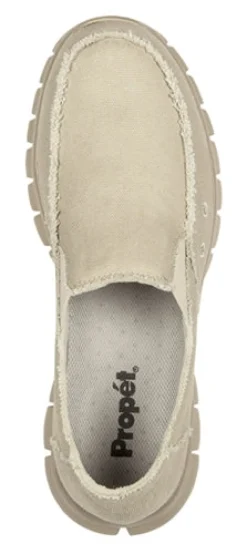 Walking Shoes|Slip-On Shoes*XLfeet Propet McLean Men’s Canvas Shoes - Sand