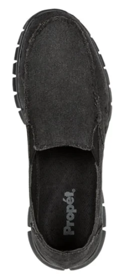 Walking Shoes|Slip-On Shoes*XLfeet Propet McLean - Men’s Wide Fit Black Slip-on Shoes