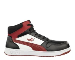 Work Shoes For Men*XLfeet Inc. Puma Frontcourt Mid - Black/White/Red Shoes