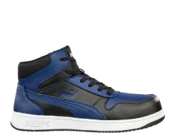 Work Shoes For Men*XLfeet Inc. Puma Frontcourt Mid-Blue/Black Shoes
