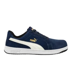 Work Shoes For Men*XLfeet Puma Iconic Suede Low Navy Blue/White Shoes