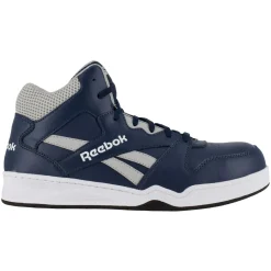Composite Toe Boots|Work Boots*XLfeet Inc. Reebok BB4500 Work RB4133 - Mens High Top Work Sneaker - Navy/Grey