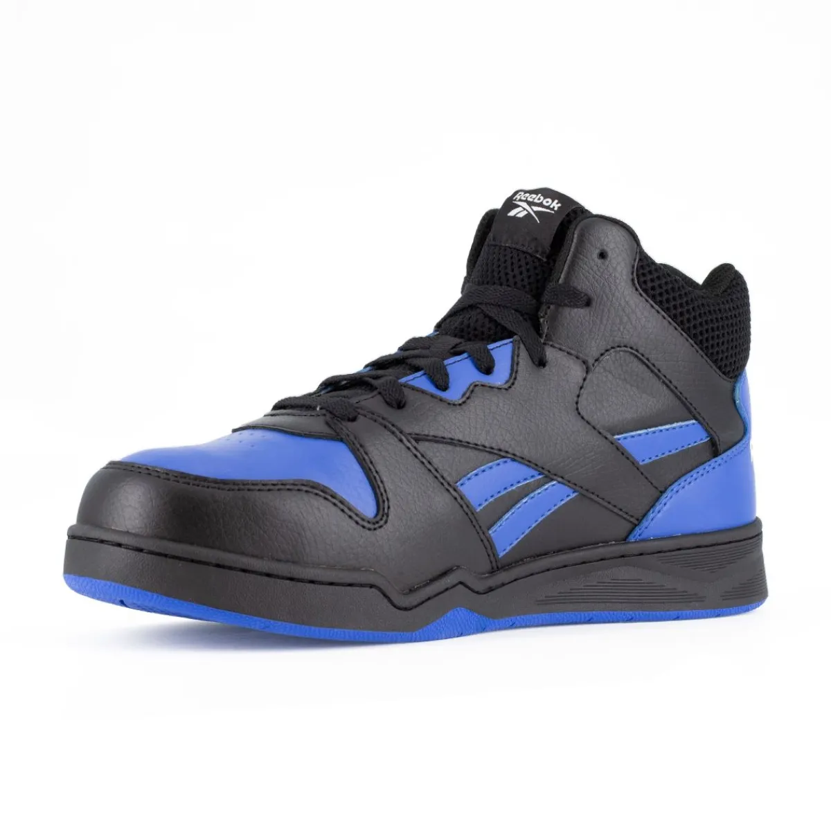 Composite Toe Boots|Work Boots*XLfeet Inc. Reebok BB4500 Work RB4166 - Mens High Top Work Sneaker Met Guard - Black/Blue