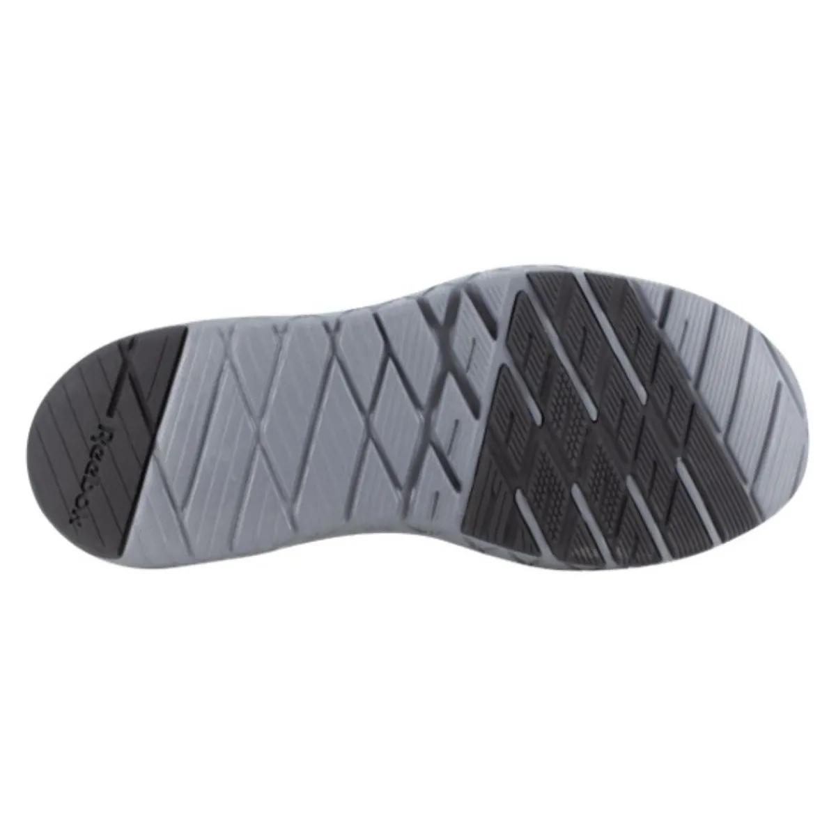 Work Shoes For Men*XLfeet Inc. Reebok Flexagon Force XL Composite Toe, EH Work Shoe - Black/Gray