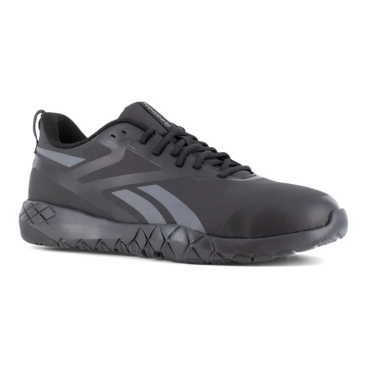 Work Shoes For Men*XLfeet Inc. Reebok Flexagon Force XL Composite Toe, WR Work Shoe - Black