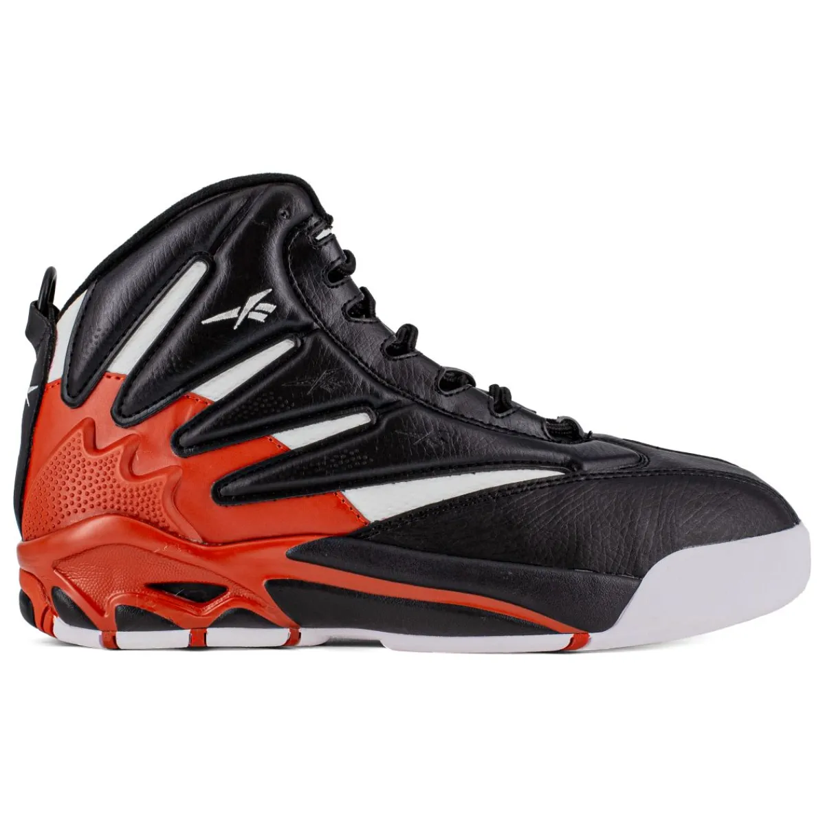 Work Shoes For Men*XLfeet Reebok The Blast Work RB9401 - Mens High Top Work Sneaker - Black/Red/White