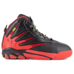 Work Shoes For Men*XLfeet Inc. Reebok The Blast Work RB9400 - Mens High Top Work Sneaker - Black/Red