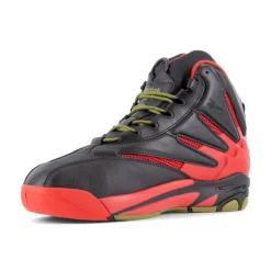Work Shoes For Men*XLfeet Inc. Reebok The Blast Work RB9400 - Mens High Top Work Sneaker - Black/Red