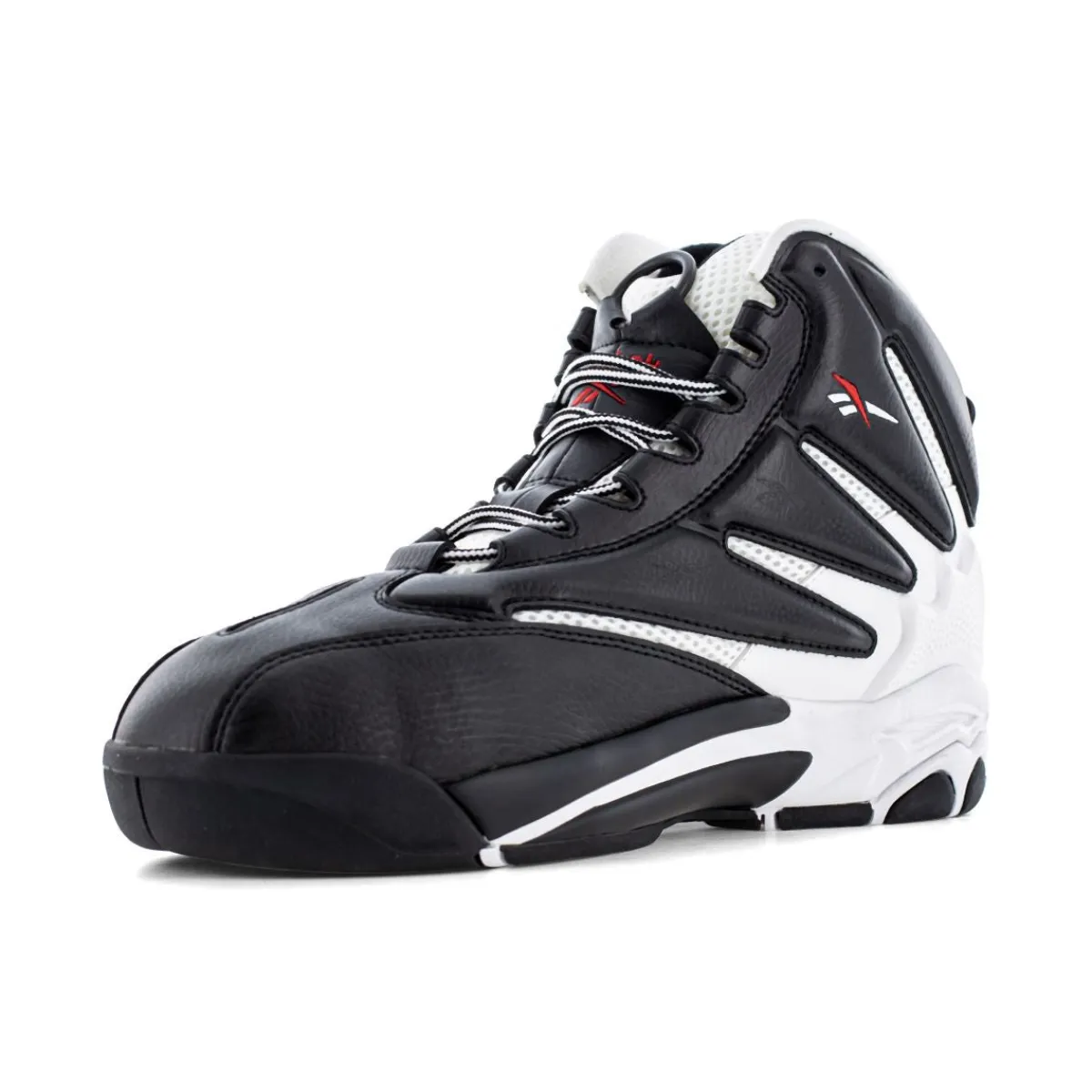 Work Shoes For Men*XLfeet Inc. Reebok The Blast Work RB9402 - Mens High Top Work Sneaker - Black/White