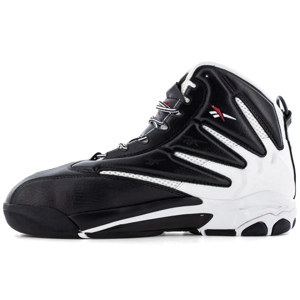 Work Shoes For Men*XLfeet Inc. Reebok The Blast Work RB9402 - Mens High Top Work Sneaker - Black/White