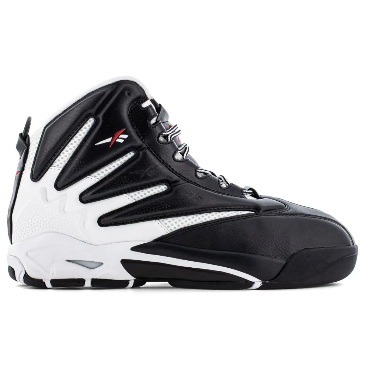 Work Shoes For Men*XLfeet Inc. Reebok The Blast Work RB9402 - Mens High Top Work Sneaker - Black/White
