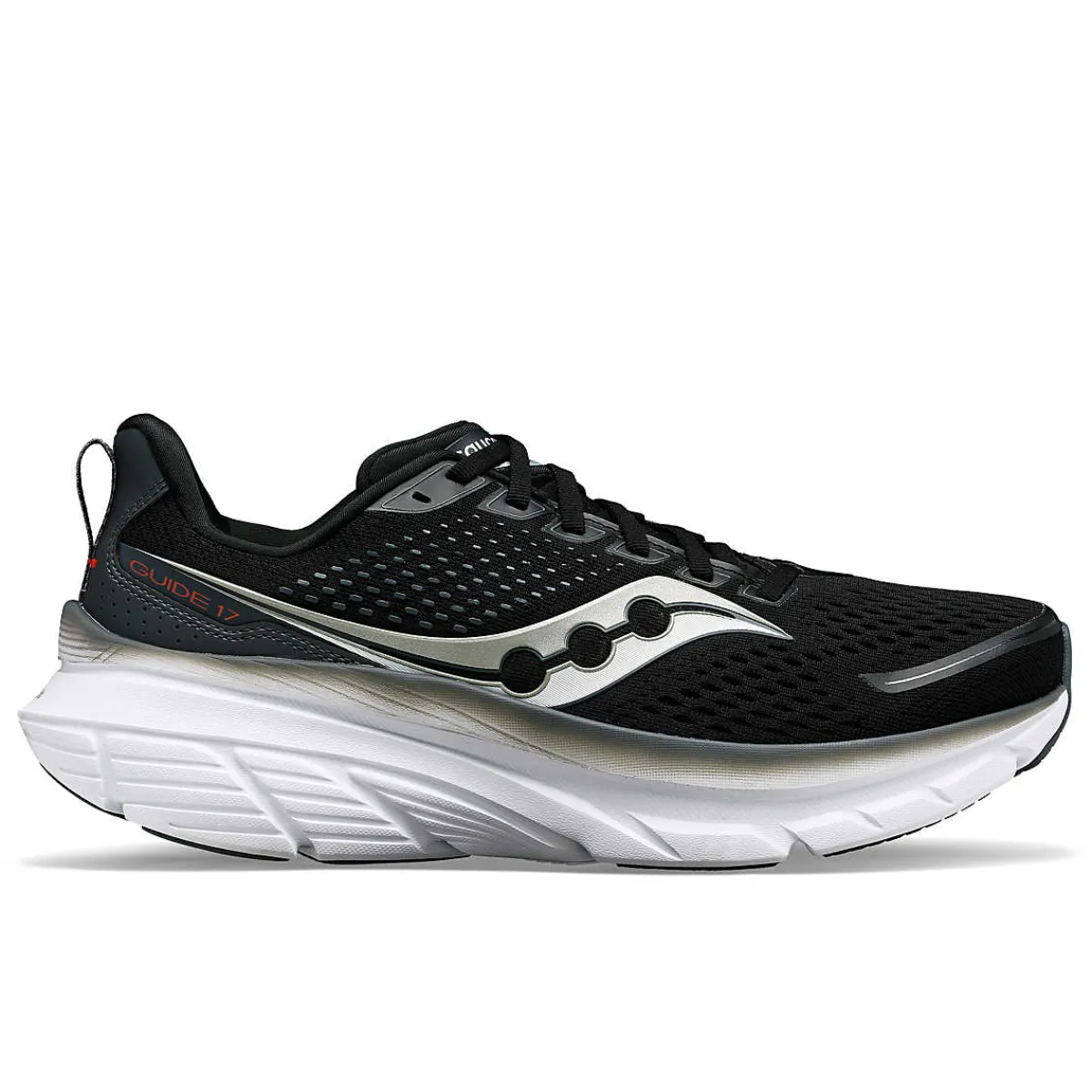 Walking Shoes|Athletic Shoes For Men*XLfeet Inc. Saucony Guide 17 Extra Wide Mens Running Shoe - Black Shadow