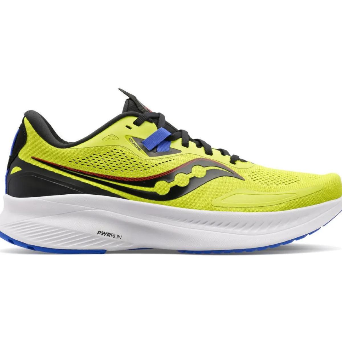 Athletic Shoes For Men*XLfeet Inc. Saucony Guide 15 Men's Running Shoe - Acid / Blue Raz