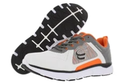 Walking Shoes|Casual Shoes*XLfeet Inc. Spira Men's CloudWalker - White / Dark Grey / Orange