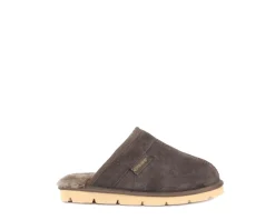 Slippers*XLfeet Inc. SuperLamb Mens Khulan Slipper - Chocolate