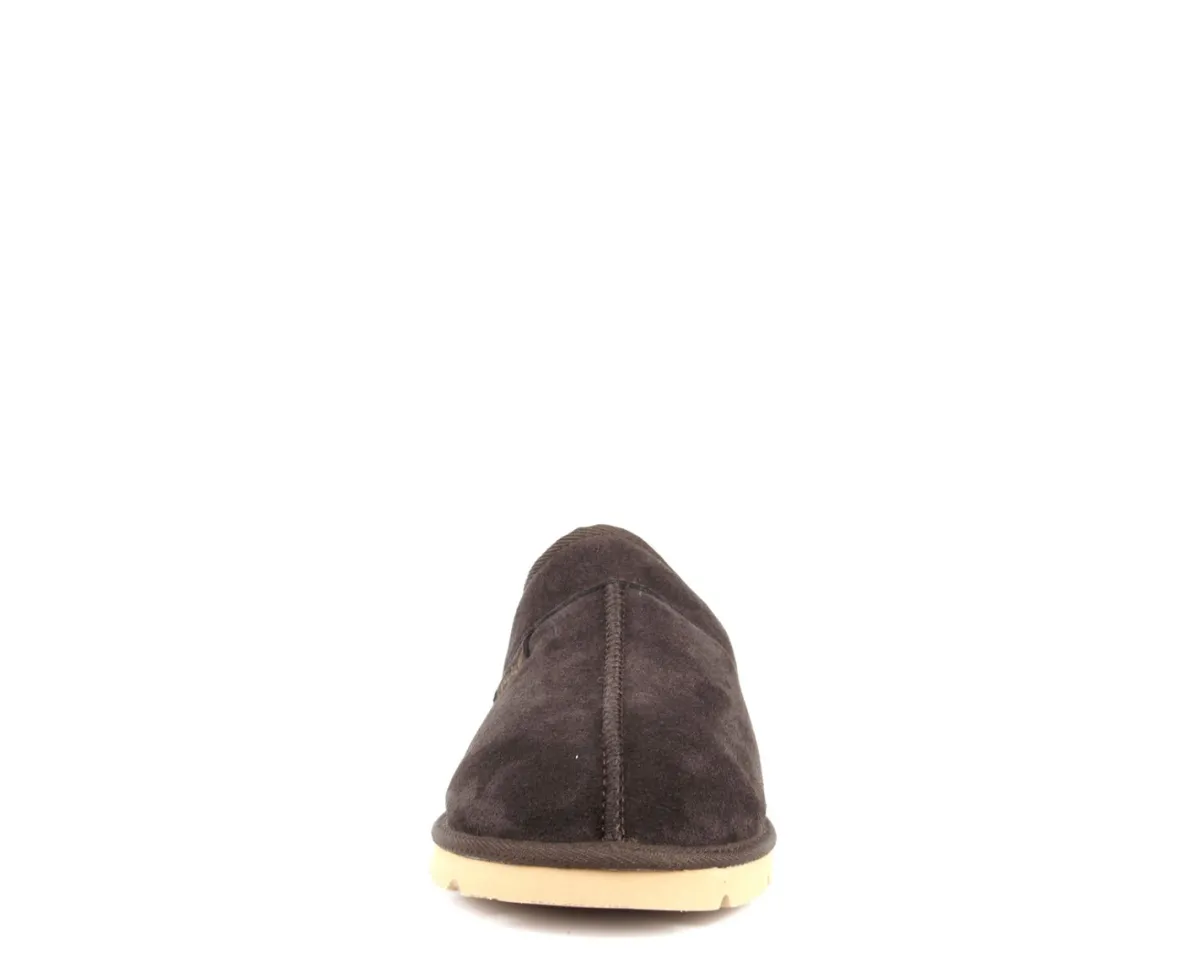 Slippers*XLfeet Inc. SuperLamb Mens Khulan Slipper - Chocolate