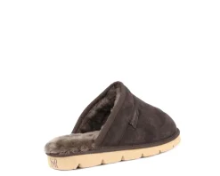 Slippers*XLfeet Inc. SuperLamb Mens Khulan Slipper - Chocolate