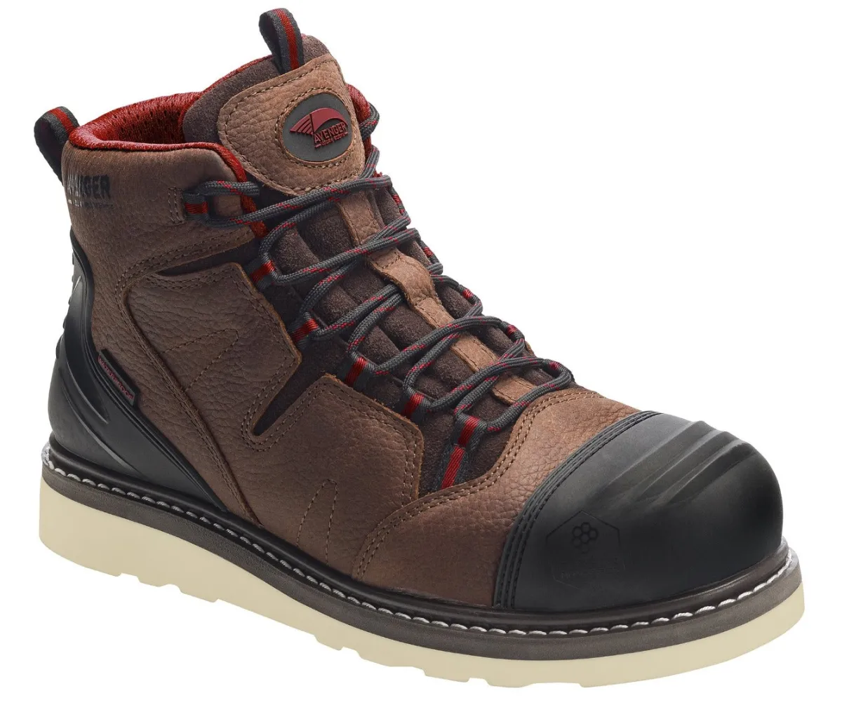 Composite Toe Boots|Work Boots*XLfeet Inc. The Avenger 7506 Wedge 6” Waterproof Carbon Nanofiber Toe Boot