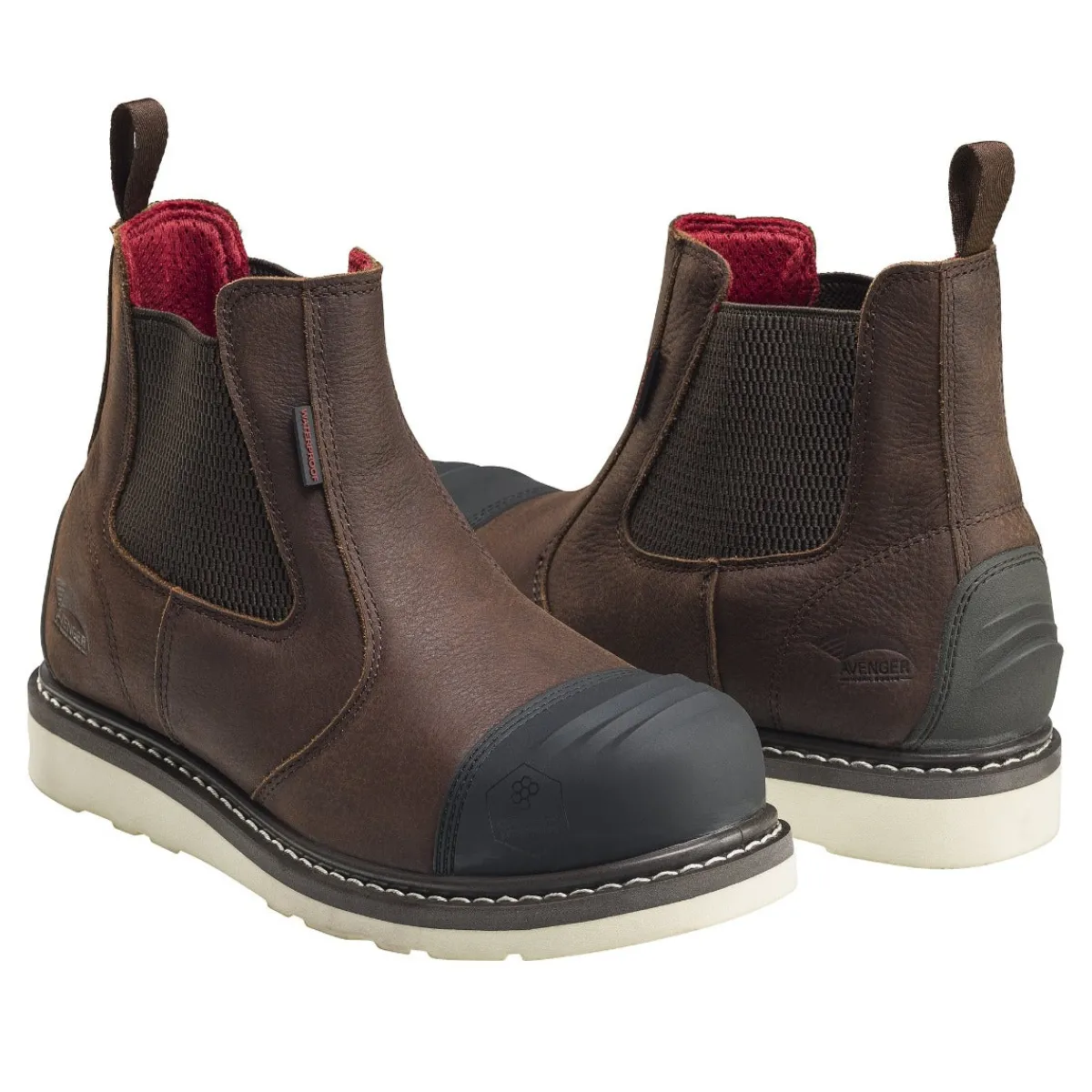 Slip-On Work Boots|Work Boots*XLfeet Inc. The Avenger 7505 Wedge 6” Waterproof Carbon Nanofiber Toe Romeo