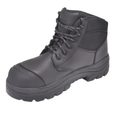 Composite Toe Boots|Work Boots*XLfeet Inc. Wide Load 690BLWC Composite Safety Toe Laced Waterproof 6 inch Work Boot - Black - 6E Only