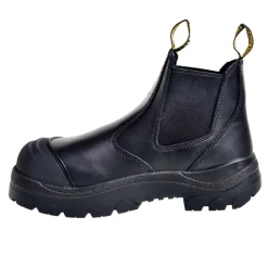 Slip-On Work Boots|Work Boots*XLfeet Inc. Wide Load 490BPO Steel Safety Toe Pull-On Water-resistant Work Boot - Black - 6E Only