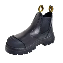 Slip-On Work Boots|Work Boots*XLfeet Inc. Wide Load 490BPO Steel Safety Toe Pull-On Water-resistant Work Boot - Black - 6E Only