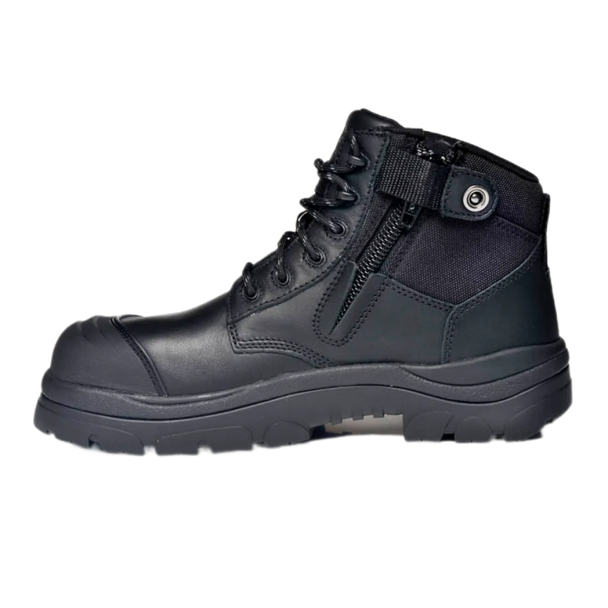 Composite Toe Boots|Work Boots*XLfeet Inc. Wide Load 690BZC Composite Safety Toe Zip 6 inch Work Boot - Black - 6E Only