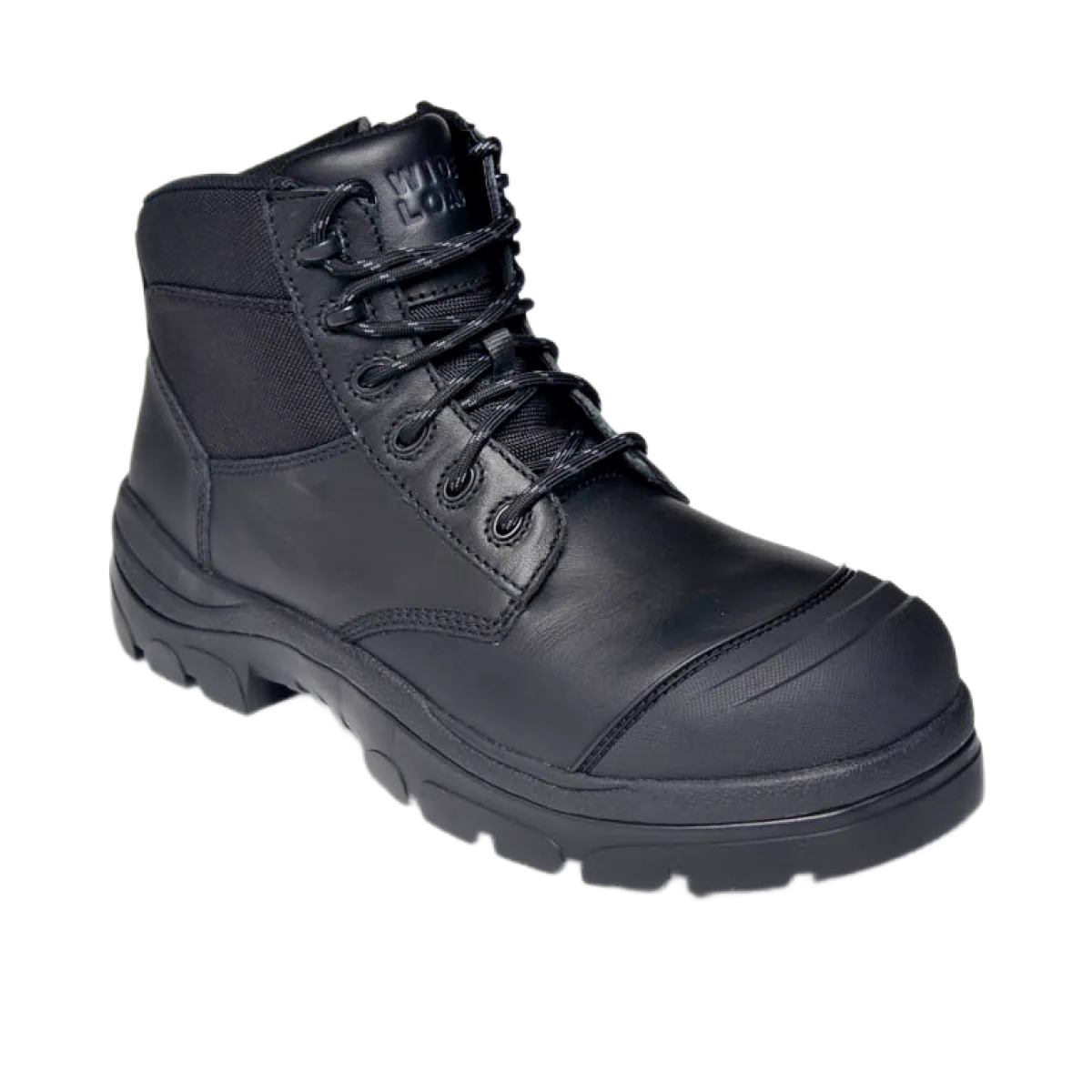 Composite Toe Boots|Work Boots*XLfeet Inc. Wide Load 690BZC Composite Safety Toe Zip 6 inch Work Boot - Black - 6E Only