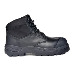 Composite Toe Boots|Work Boots*XLfeet Inc. Wide Load 690BZC Composite Safety Toe Zip 6 inch Work Boot - Black - 6E Only