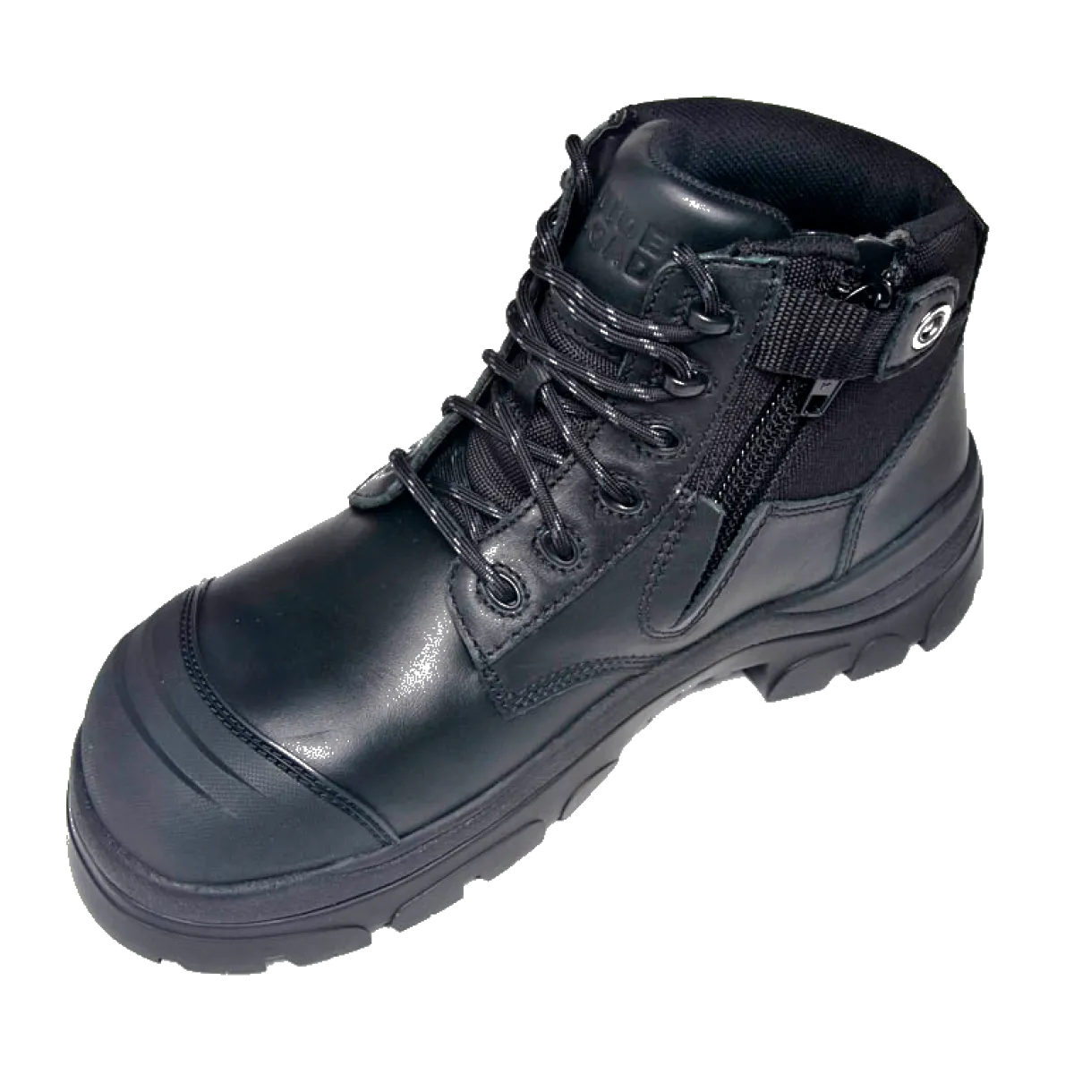 Composite Toe Boots|Work Boots*XLfeet Inc. Wide Load 690BZC Composite Safety Toe Zip 6 inch Work Boot - Black - 6E Only