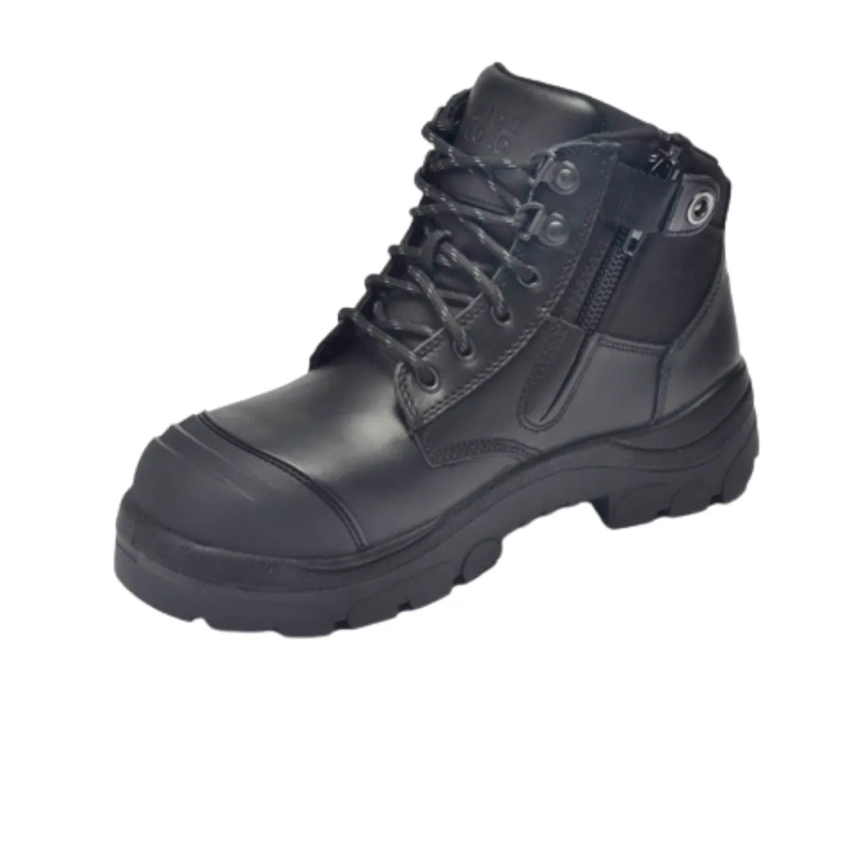 Work Boots|6" Work Boots*XLfeet Inc. Wide Load 690BZN Non-Safety Toe Zip Water-resistant 6 inch Work Boot - Black - 6E Only