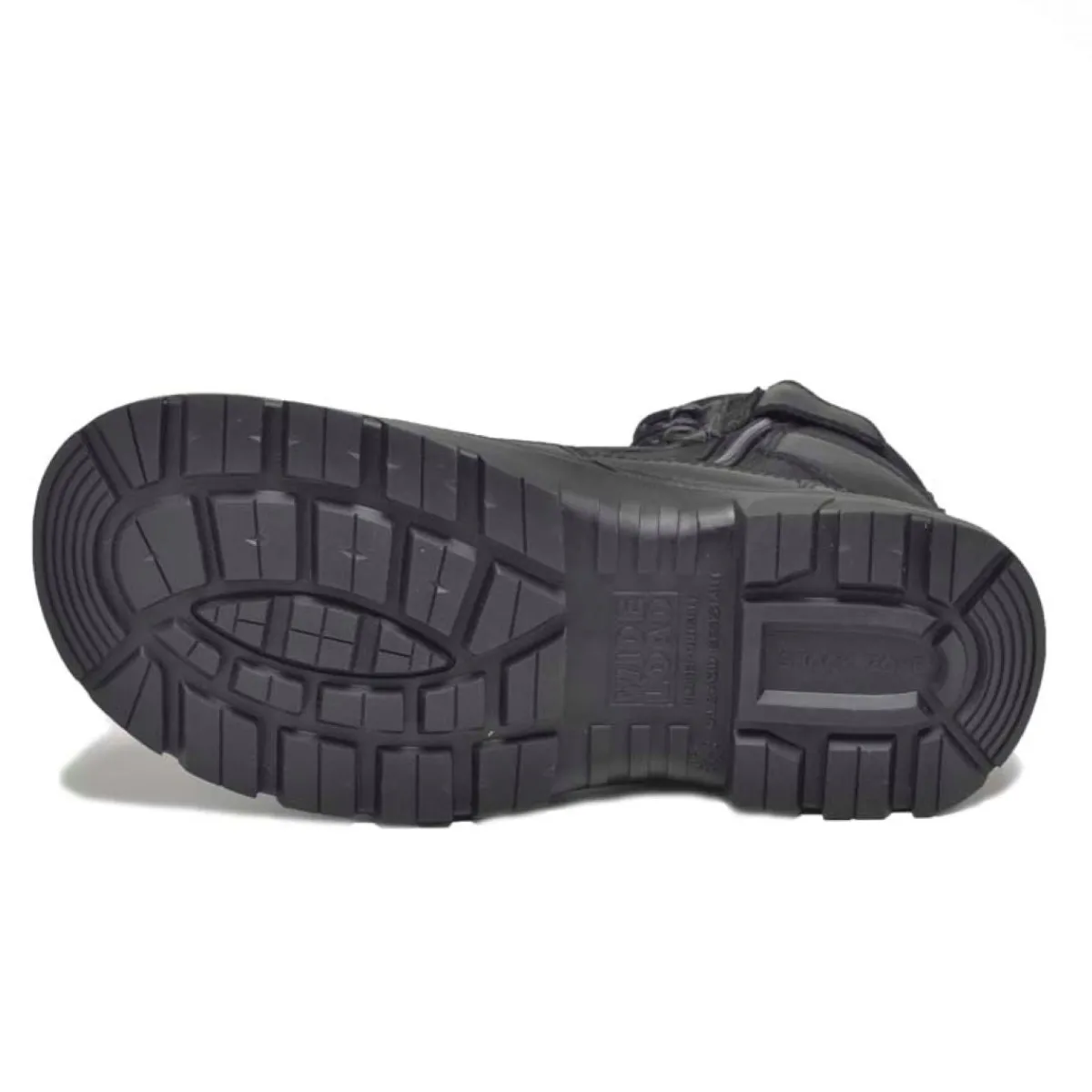 Work Boots|8" Work Boots*XLfeet Inc. Wide Load 790BZN Soft Toe Zip Laced Water Resistant 8 inch Tactical Boot - Black