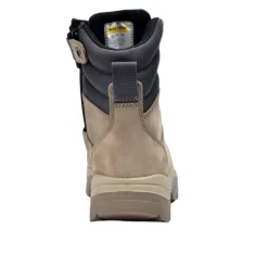 Work Boots|Steel Toe Work Boots*XLfeet Inc. Wide Load 890SZ Steel Safety Toe Zip 8 inch Work Boot - Stone - 6E Only