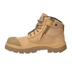 Composite Toe Boots|Work Boots*XLfeet Inc. Wide Load 690WZC Composite Safety Toe Zip 6 inch Work Boot - Wheat - 6E Only