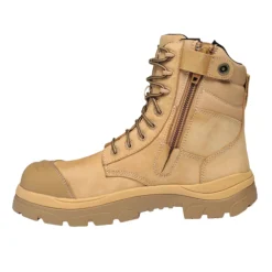 Composite Toe Boots|Work Boots*XLfeet Inc. Wide Load 890WZC Composite Safety Toe Zip 8 inch Work Boot - Wheat - 6E Only