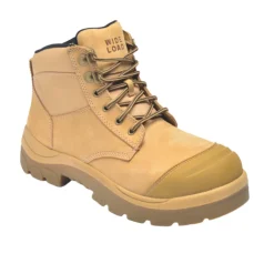 Work Boots|6" Work Boots*XLfeet Inc. Wide Load 690WZN Non-Safety Toe Zip Water-resistant 6 inch Work Boot - Wheat - 6E Only