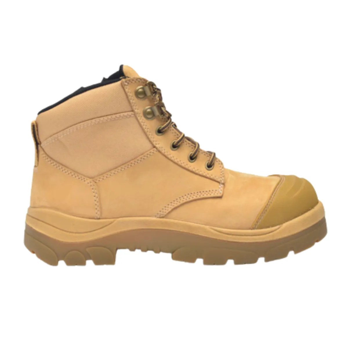 Work Boots|6" Work Boots*XLfeet Inc. Wide Load 690WZN Non-Safety Toe Zip Water-resistant 6 inch Work Boot - Wheat - 6E Only