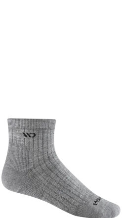 Quarter Socks|Postal Approved Socks*XLfeet Inc. Wide Open Quarter Cushioned Socks Single Pair - Light Gray
