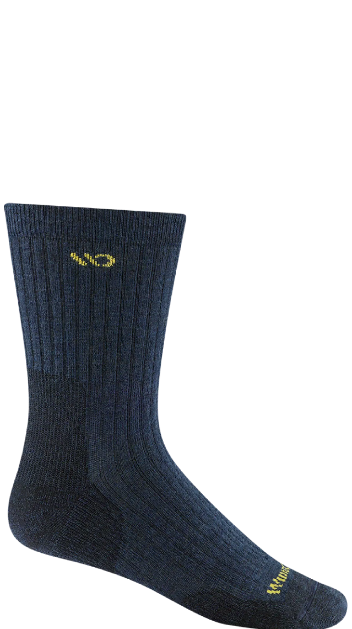 Crew Socks|Postal Approved Socks*XLfeet Inc. Wide Open Solid Cushioned Micro Crew Socks Single Pair - Denim